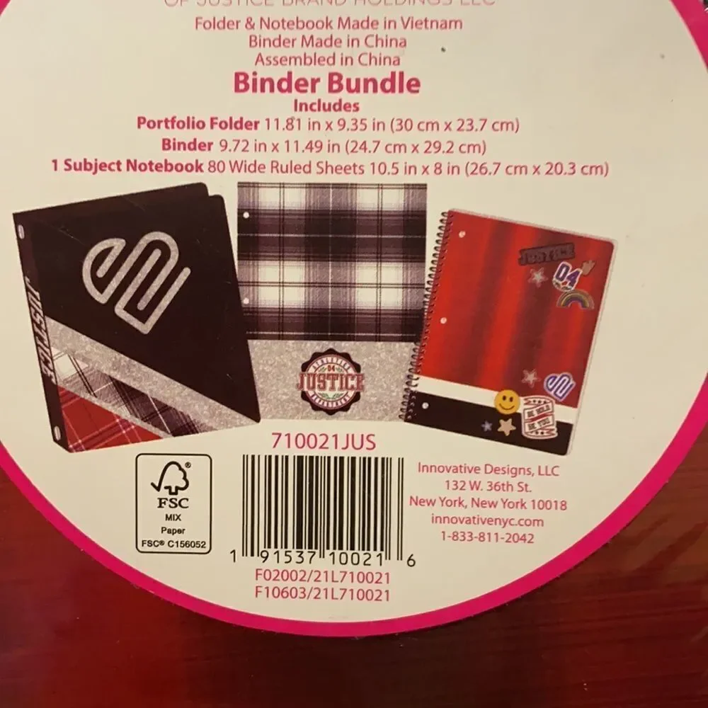 NEW Justice Prep Stationery Bundle | Back-to-School Set